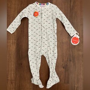 NWT Magnetic Me Elephant + Zebra Print Onesie